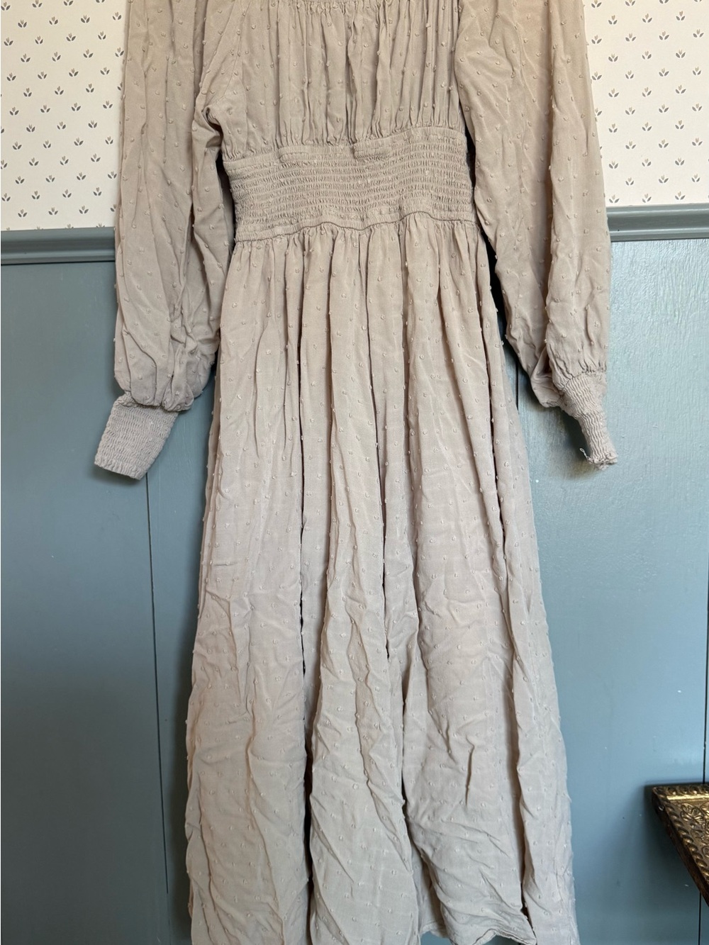 Cottage Core Milkmaid Smocked Waist Dress